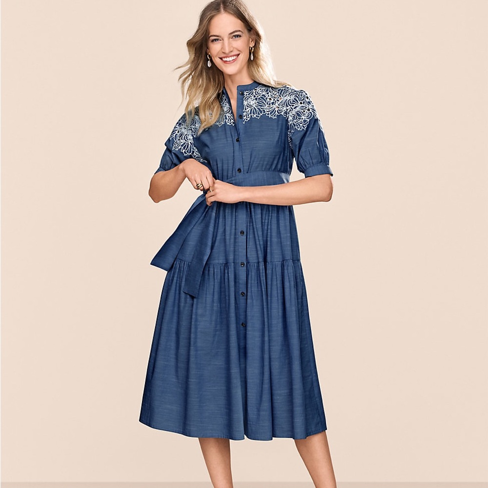 Ann Taylor Chambray Maxi